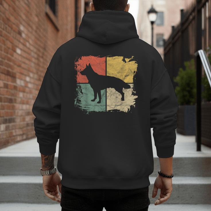 Square Retro German Shepherd Owner Dog Shepard Dad Mom Men's Hoodie Back Print Square Retro German Shepherd Owner Dog Shepard Dad Mom Men's Hoodie Back Print