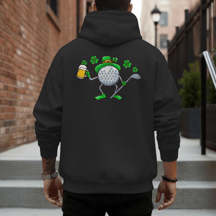 St Patricks Day Golf Golfing Irish Golfer Beer Humor Men Dad Men's Hoodie Back Print St Patricks Day Golf Golfing Irish Golfer Beer Humor Men Dad Men's Hoodie Back Print