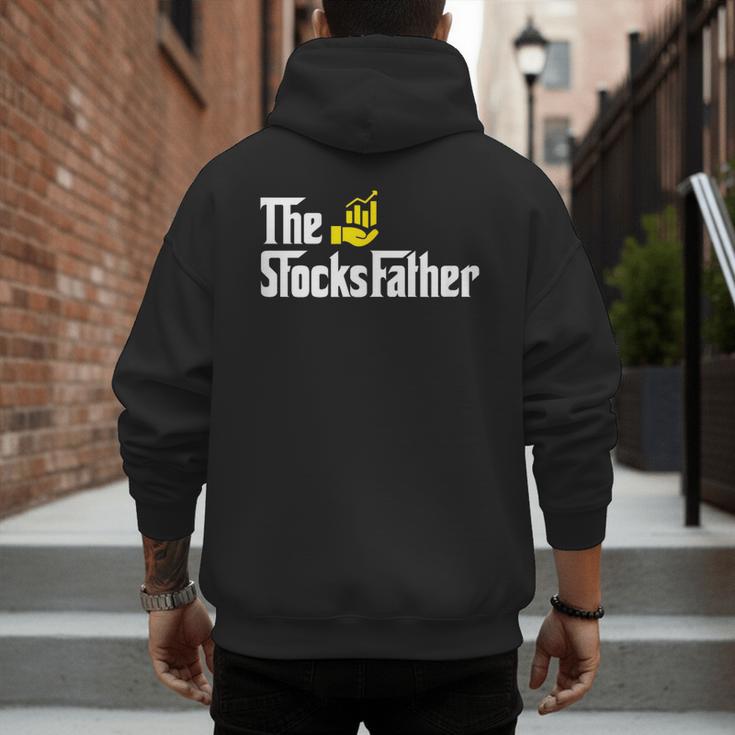 The Stocks Father Trader Dad Men's Hoodie Back Print