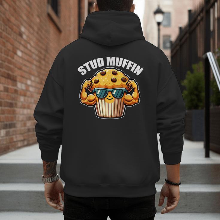 Stud Muffin Muffin Lover Dad Boyfriend Men Boys Men's Hoodie Back Print Stud Muffin Muffin Lover Dad Boyfriend Men Boys Men's Hoodie Back Print