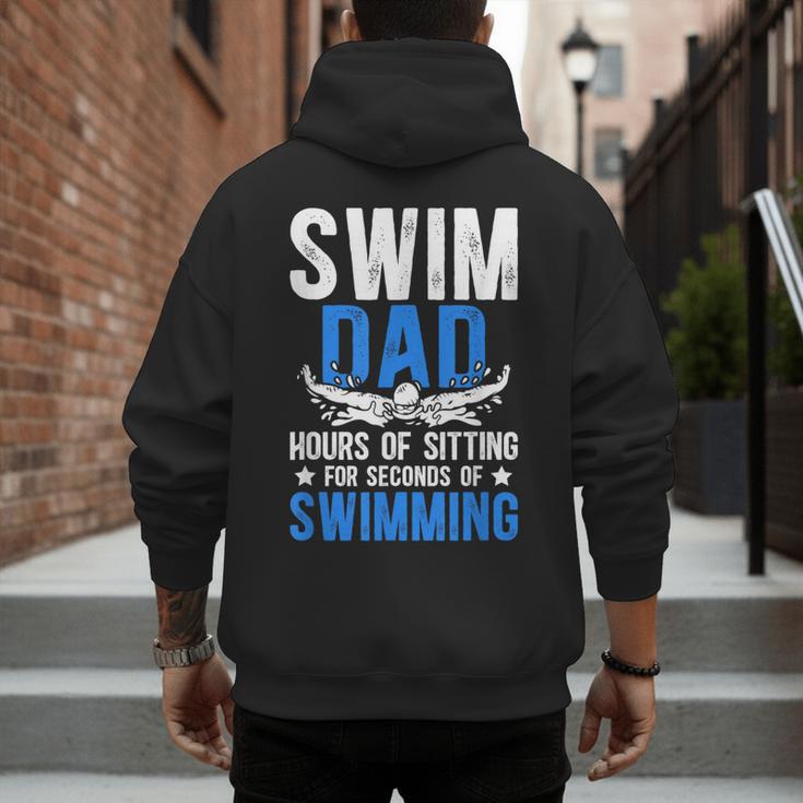 Swim Dad Swimming Dad Of A Swimmer Dad Swim Father Men's Hoodie Back Print Swim Dad Swimming Dad Of A Swimmer Dad Swim Father Men's Hoodie Back Print