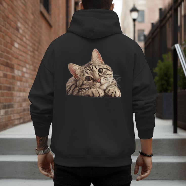 Tabby Cat Mom Dad Pet Shop Tabby Cats Kitten Tabby Cat Men's Hoodie Back Print