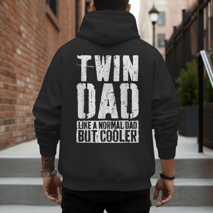 Twin Dad Shirt Men Dad Of Twins Fathers Day Men's Hoodie Back Print Twin Dad Shirt Men Dad Of Twins Fathers Day Men's Hoodie Back Print