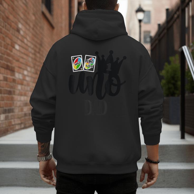 Uno 1st Birthday Dad Men's Hoodie Back Print Uno 1st Birthday Dad Men's Hoodie Back Print