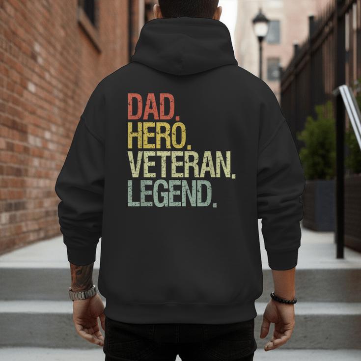Veteran Dad Men's Hoodie Back Print