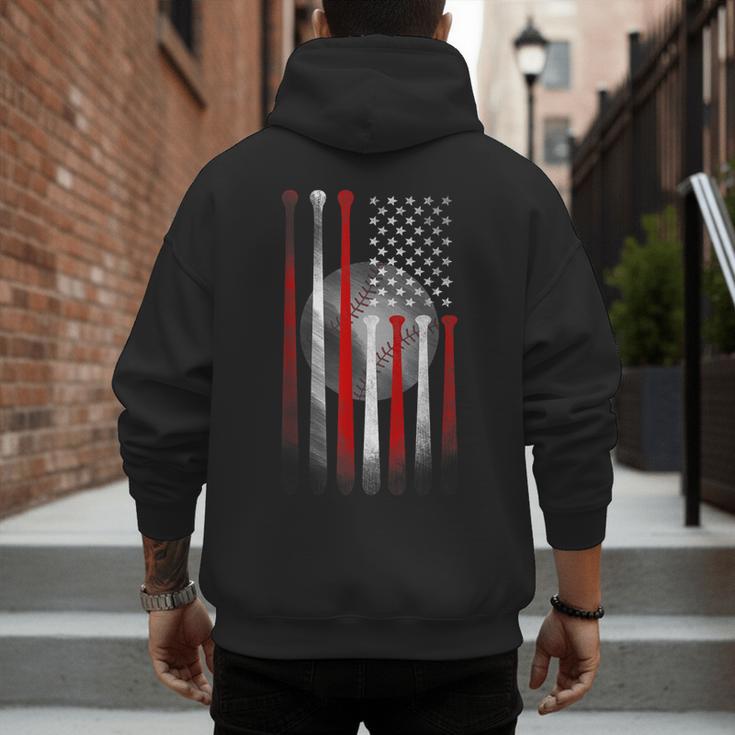 Vintage Baseball American Flag Classic Fit Tee For Dad And Mom Men's Hoodie Back Print Vintage Baseball American Flag Classic Fit Tee For Dad And Mom Men's Hoodie Back Print