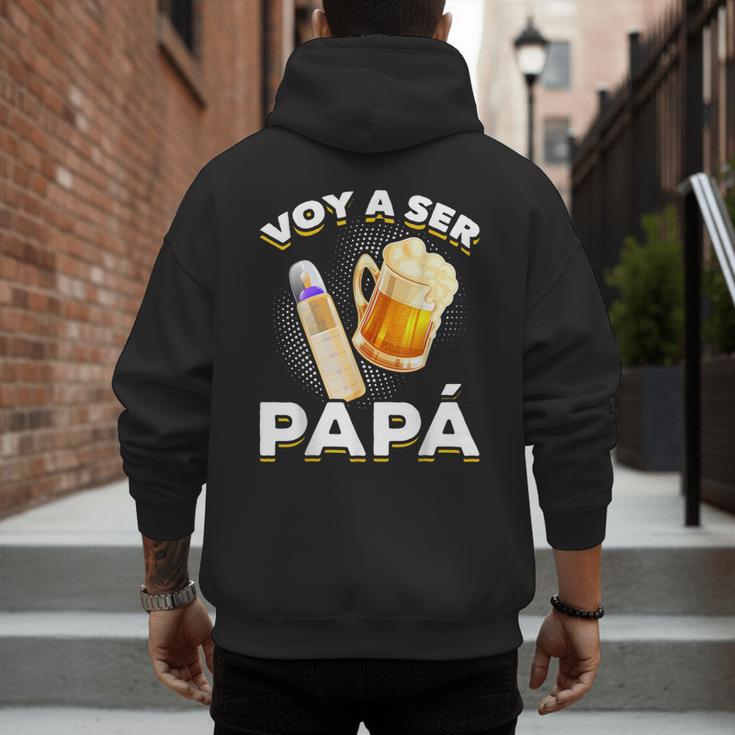 Voy Hacer Papa Ser Papa Voy A Ser Papa Dad To Be In Spanish Men's Hoodie Back Print