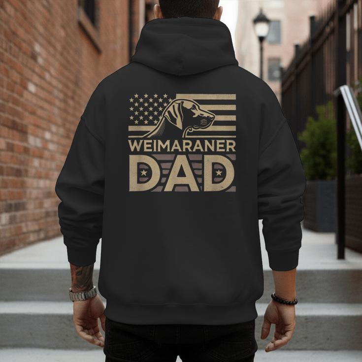 Weimaraners Lover & Weimaraner Shirts Weimaraner Dad -Adults -Kids - Small Short Sleeve V-Neck Polyester Casual Humorous Lover All Seasons Men's Hoodie Back Print