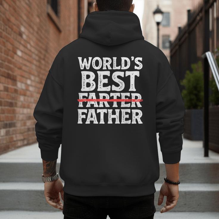 World's Best Father Farter Dad Daddy Papa Joke Men's Hoodie Back Print World's Best Father Farter Dad Daddy Papa Joke Men's Hoodie Back Print