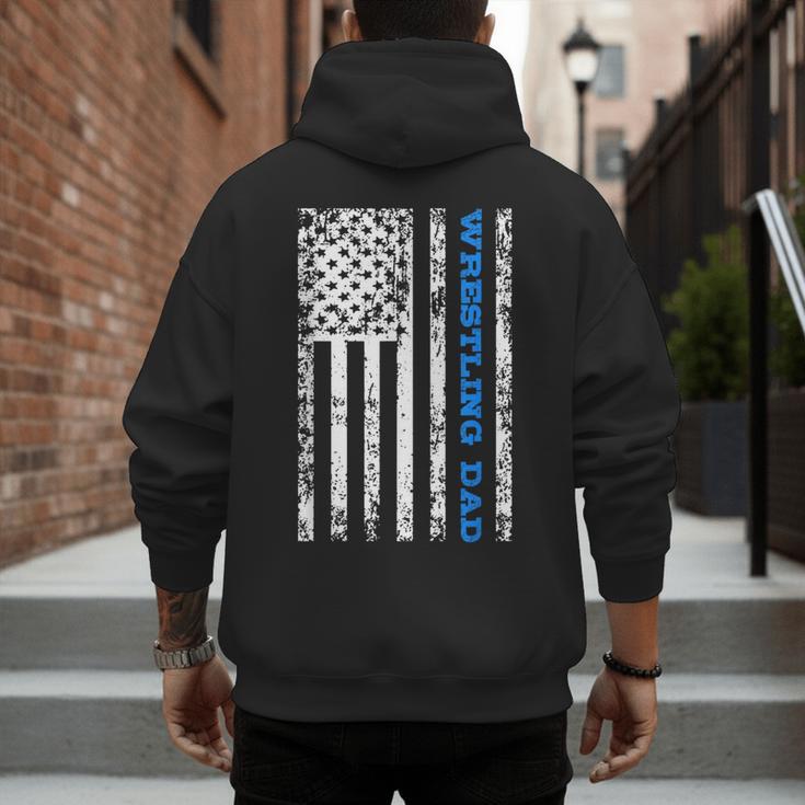 Wrestling Dad Men's Hoodie Back Print