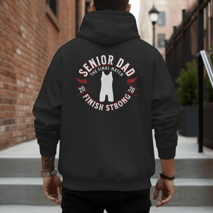 Wrestling Senior Dad The Final Match 2026 Men's Hoodie Back Print