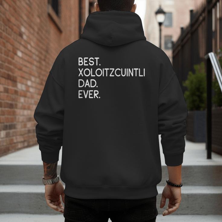 Xolos Xoloitzcuintle Best Xoloitzcuintli Dad Ever Xolo Dog Men's Hoodie Back Print
