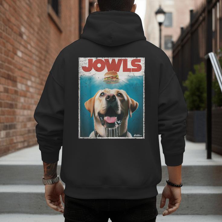 Yellow Lab Jowls Top Labrador Retriever Dog Mom Dad Men's Hoodie Back Print