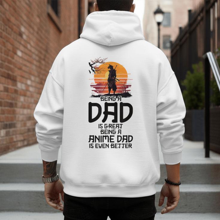 Anime Dad Jokes Father's Day Anamae Otaku Manga Japan Men's Hoodie Back Print