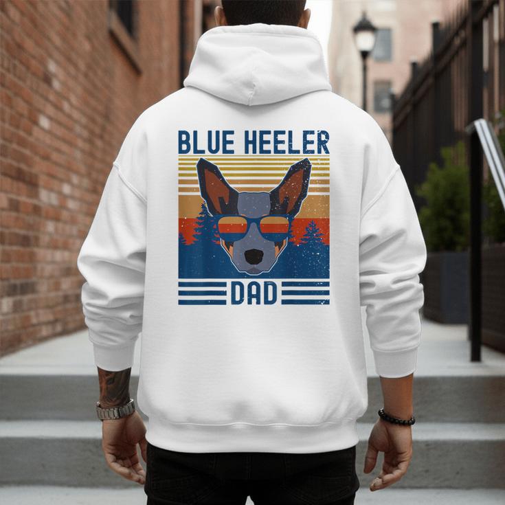 Australian Cattle Dog Blue Heeler Dad Men's Hoodie Back Print