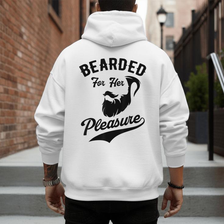 Bearded For Her Pleasure Bearded Dad Father Men's Hoodie Back Print