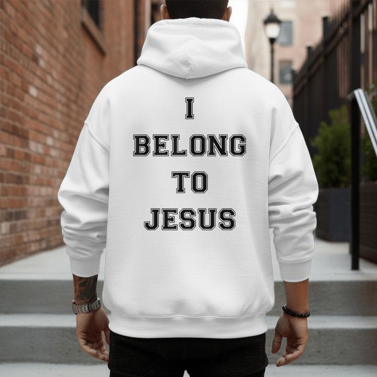 I Belong To Jesus Christian Gym Apparel Christian Dad Men's Hoodie Back Print