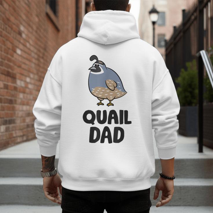 California Quail Bird Dad Quail Dad Men's Hoodie Back Print California Quail Bird Dad Quail Dad Men's Hoodie Back Print