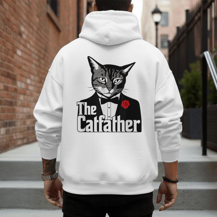 The Cat Father Cool Cat Dad Cat Lovers Men's Hoodie Back Print