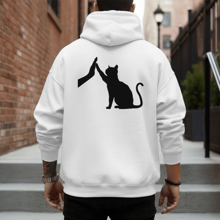 Cat Lover Cat Mom Cat Dad Men Women & Kids Cute Cat Men's Hoodie Back Print