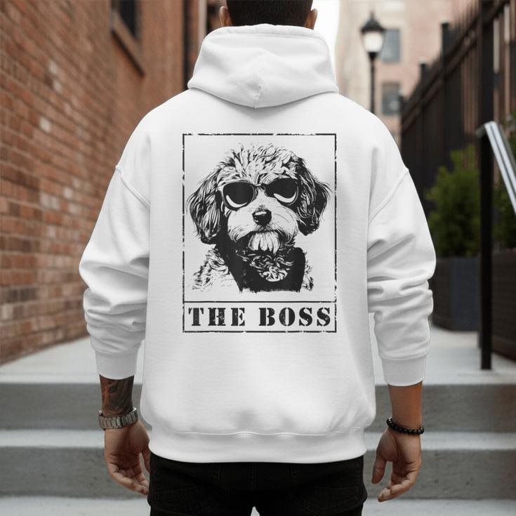 The Cavapoo Boss Mom Dad Dog Lover Men's Hoodie Back Print