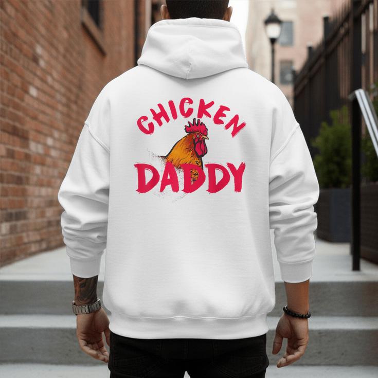 Chicken Dad Rooster Daddy Farmer Men's Hoodie Back Print