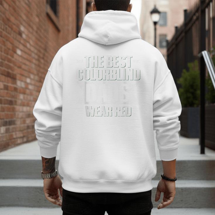 Colorblind Quote For a Colorblind Dad Men's Hoodie Back Print