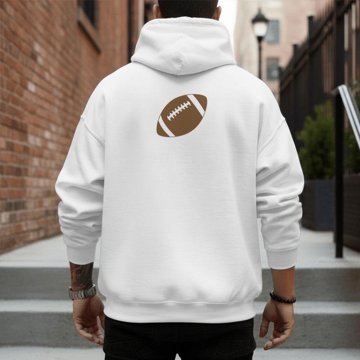 Dad Of The Birthday Boy Football Lover First Birthday Party Men's Hoodie Back Print