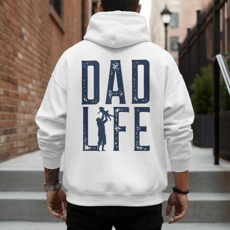 Dad Life Girl Dad Men's Hoodie Back Print