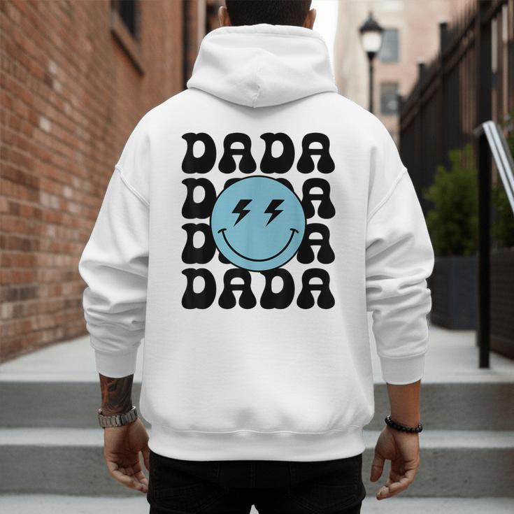 Dada One Happy Dude 1st Birthday Family Matching Men's Hoodie Back Print
