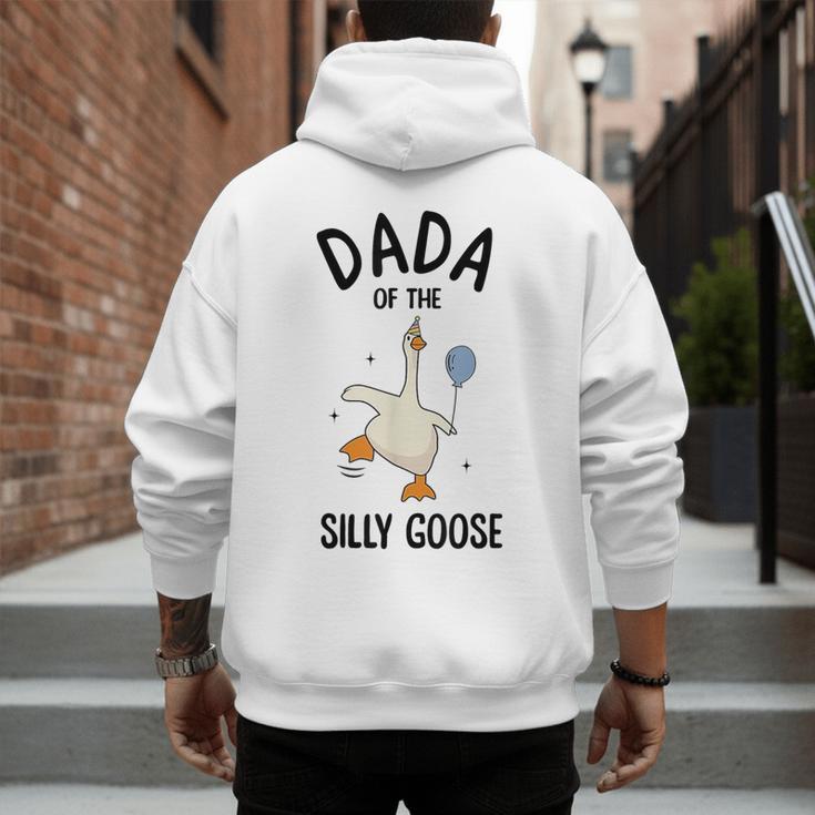 Dada Of The Silly Goose First Birthday Family Matching Men's Hoodie Back Print