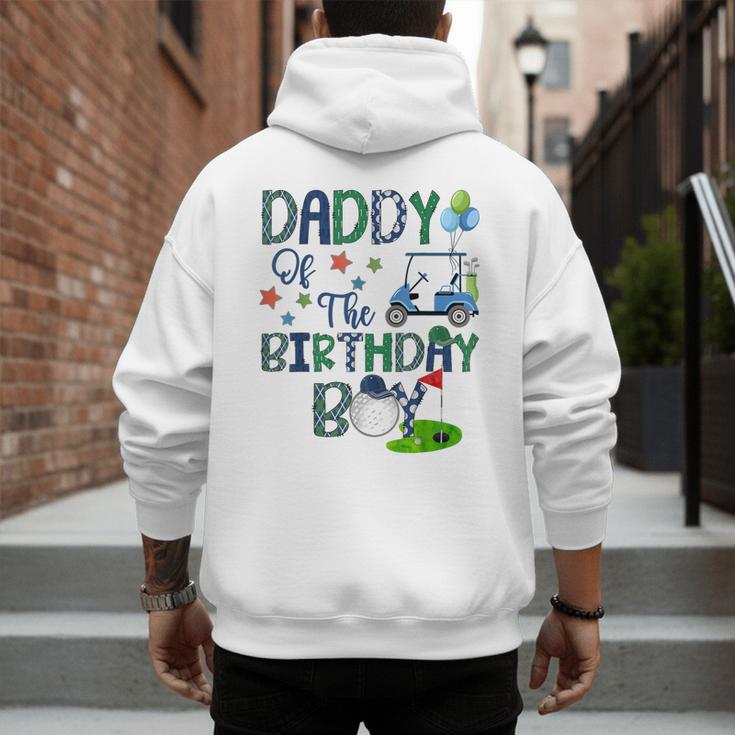 Daddy Of The Birthday Boy Hole In One Golf Lover Men's Hoodie Back Print