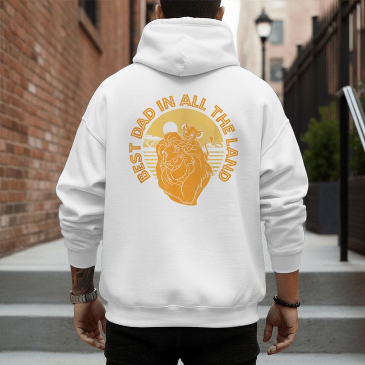 Disney The Lion King Father's Day Best Dad In All The Land Men's Hoodie Back Print