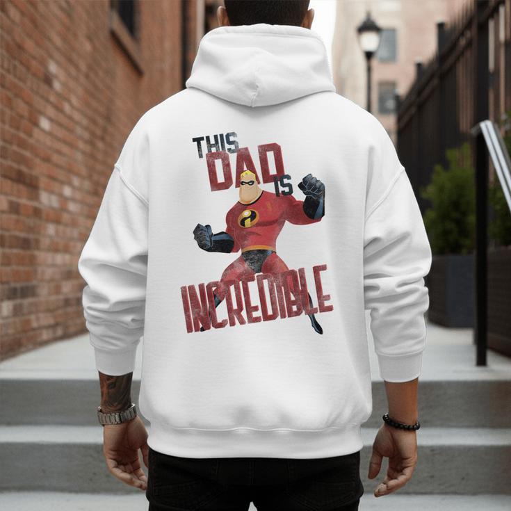 Disney Pixar The Incredibles Father's Day Incredible Dad Men's Hoodie Back Print Disney Pixar The Incredibles Father's Day Incredible Dad Men's Hoodie Back Print