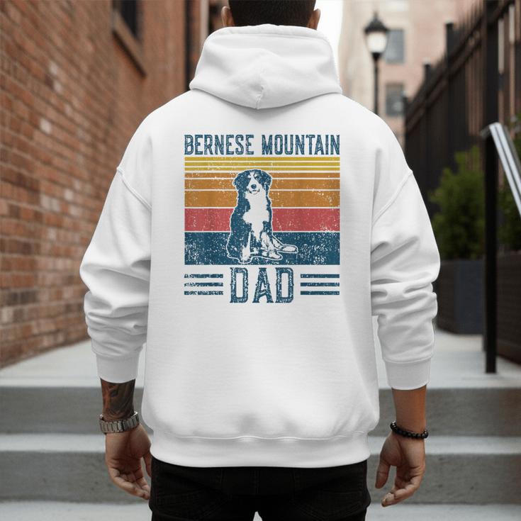 Dog Berner Dad Vintage Bernese Mountain Dad Men's Hoodie Back Print Dog Berner Dad Vintage Bernese Mountain Dad Men's Hoodie Back Print
