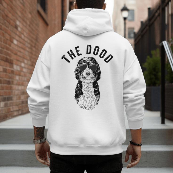 The Dood Bernedoodle Mom Doodle Dog Dad Men's Hoodie Back Print