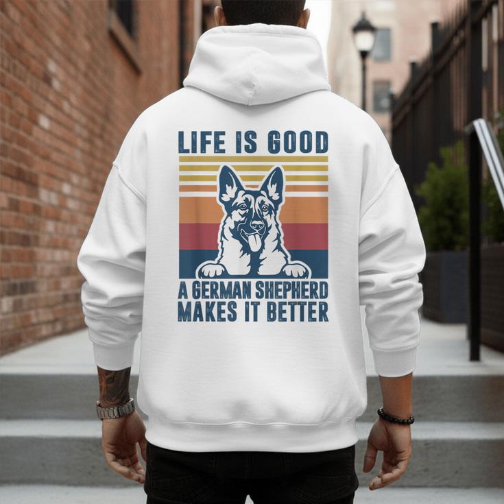 German Shepherd Men Women Dog Dad Mom German Shepherd Men's Hoodie Back Print German Shepherd Men Women Dog Dad Mom German Shepherd Men's Hoodie Back Print