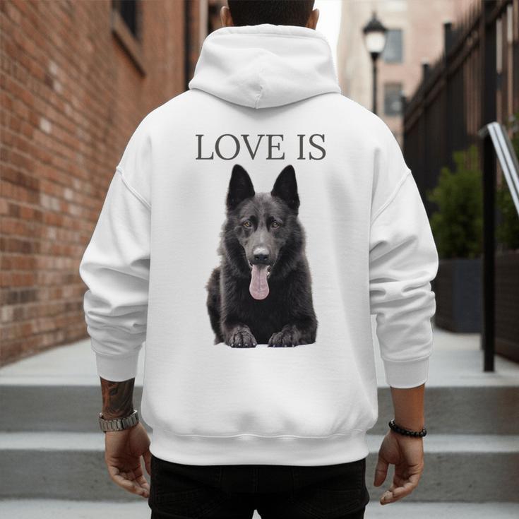 German Shepherd Shirt Shepard TShirt Dog Mom Dad Love Men's Hoodie Back Print