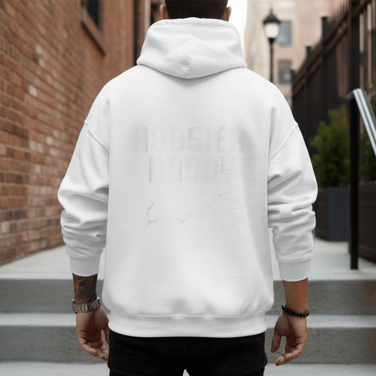 Indiana Hoosier Dad Men's Hoodie Back Print