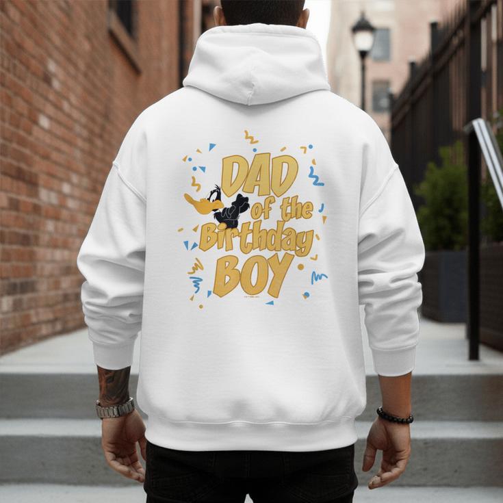 Looney Tunes Birthday Daffy Duck Dad Of The Birthday Boy Men's Hoodie Back Print
