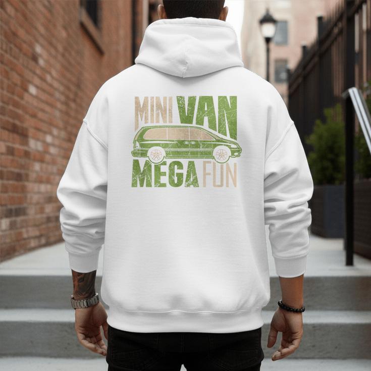 Mini Van Mega Fun Mom Dad T-Shirt Men's Hoodie Back Print