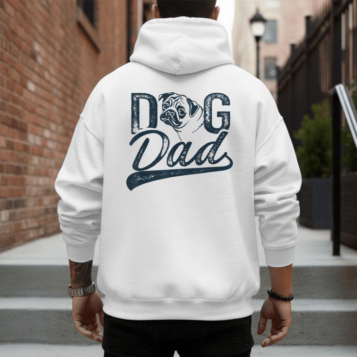 Pug Dog Dad Men Men's Hoodie Back Print