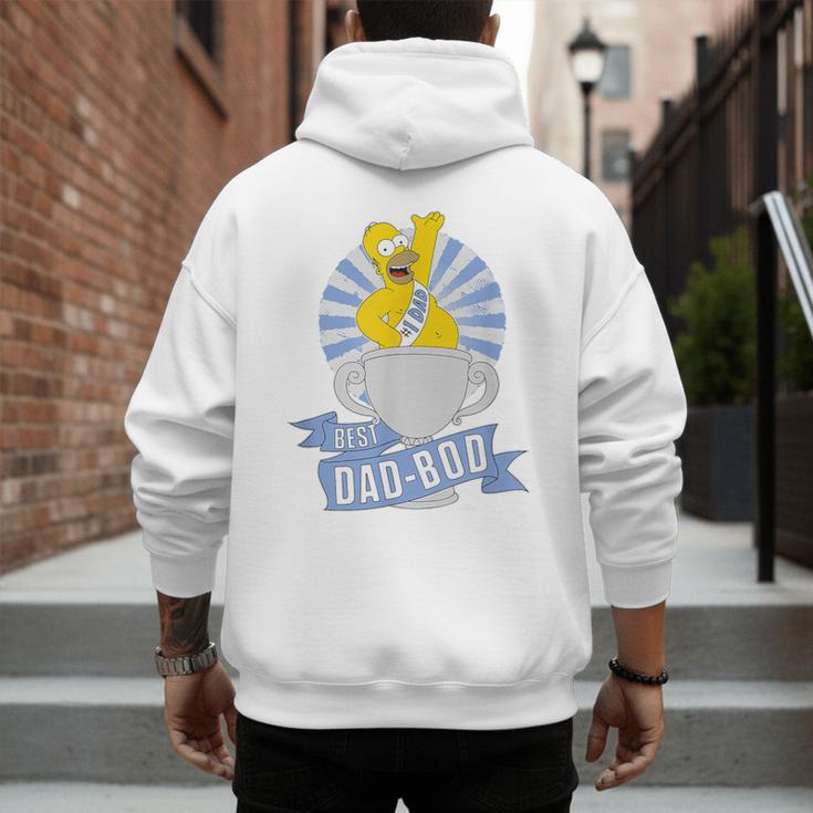 The Simpsons Father's Day Homer Best Dad BOD Men's Hoodie Back Print The Simpsons Father's Day Homer Best Dad BOD Men's Hoodie Back Print