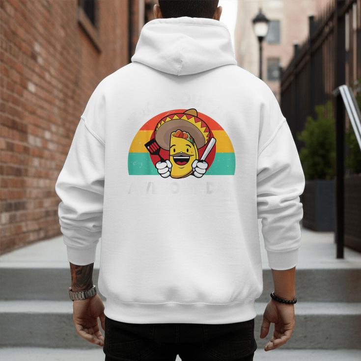 Taco Bout Awesome Dad Cinco De Mayo Mexican Men Men's Hoodie Back Print