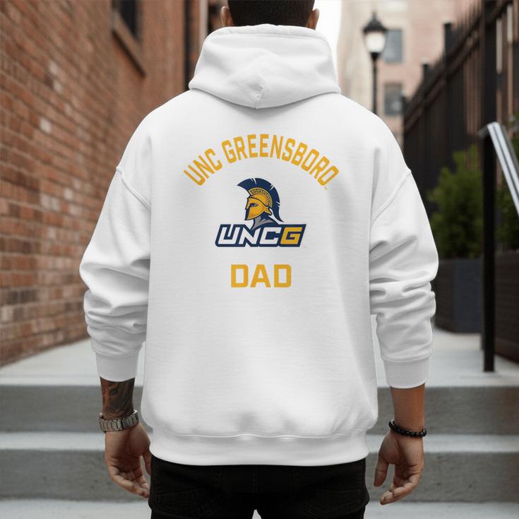 UNC Greensboro UNCG Spartans Arched Dad Men's Hoodie Back Print