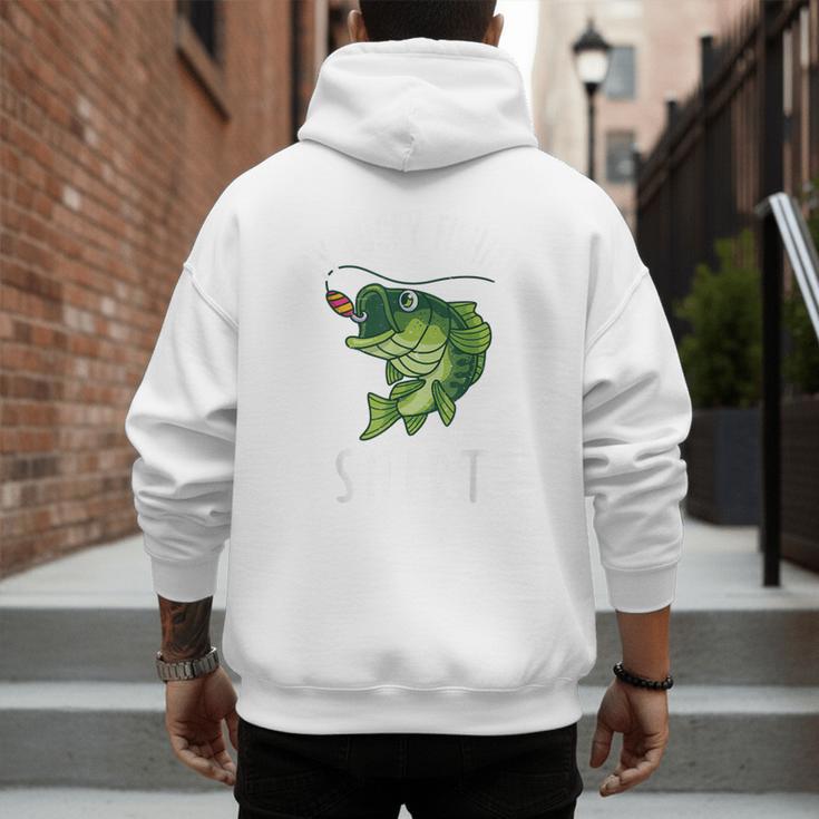 Youth Boy My Lucky Fishing-Shirt Bass Fish Dad Men's Hoodie Back Print