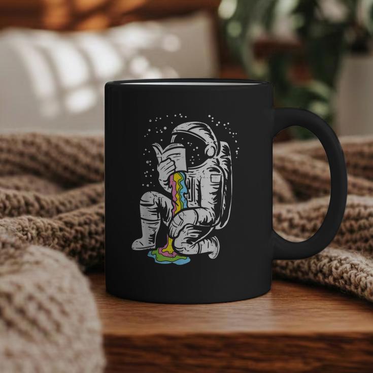 Astronaut Reading Book Space Galaxy Bookworm Men Women Kids Graphic Print Coffee Mug