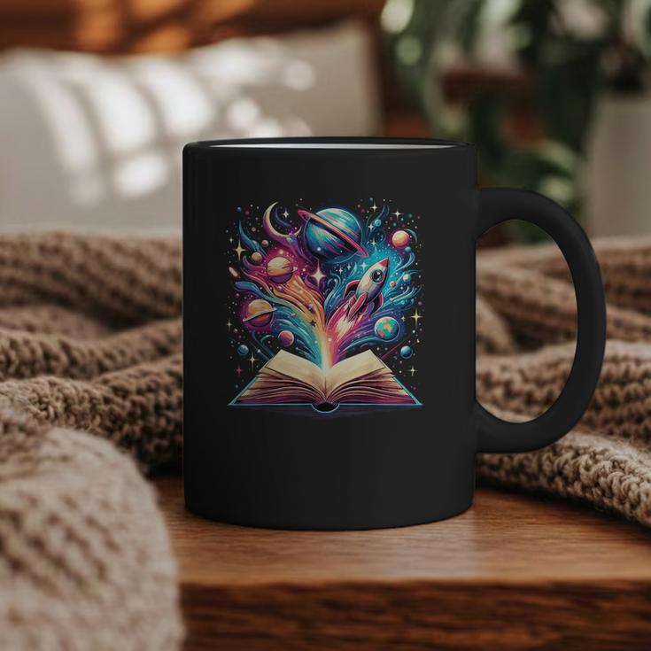 Astronomy Space Lover Books Bookworm Graphic Print Coffee Mug