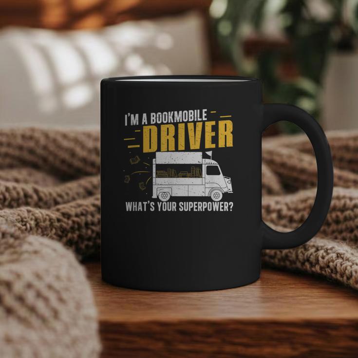 Awesome Bookmobile Driver What's Your Superpower Book Wagon Graphic Print Coffee Mug
