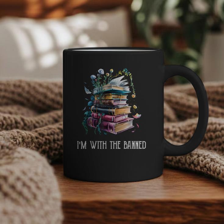 Im With The Banned Book Readers Librarians Read Banned Books Graphic Print Coffee Mug